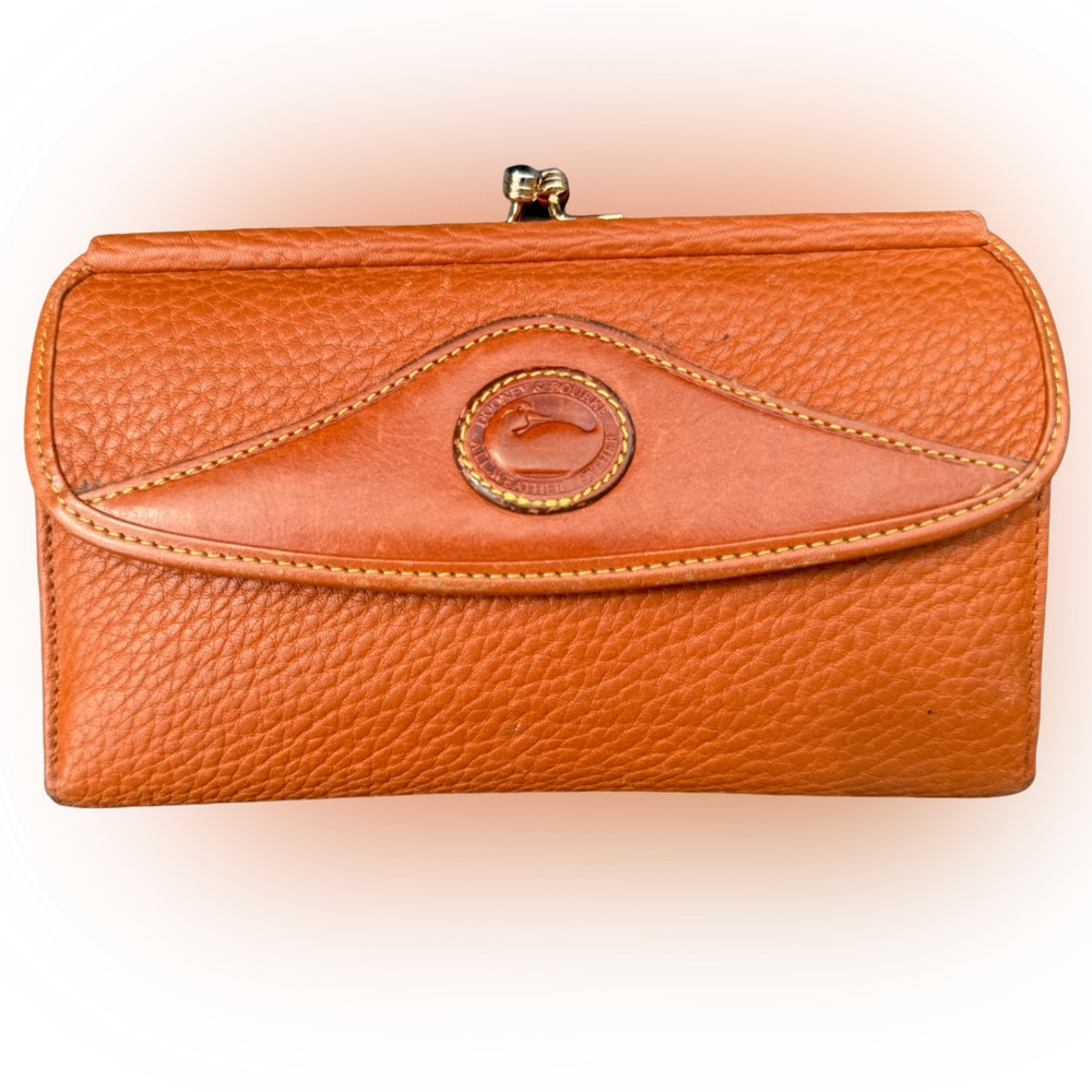 Vintage Dooney & Bourke Wallet with Coin Purse and Check Book Holder